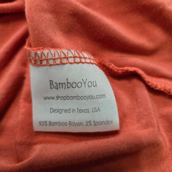 Bamboo You Women's Coral Tunic Short Sleeve Scoop Neck High Low Hem Size X-Small - Picture 5 of 6